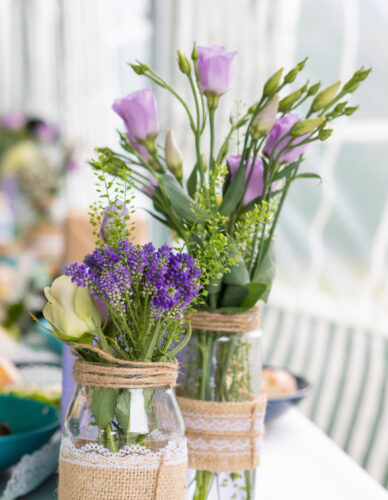 Arranging cut flowers  for everyone to enjoy